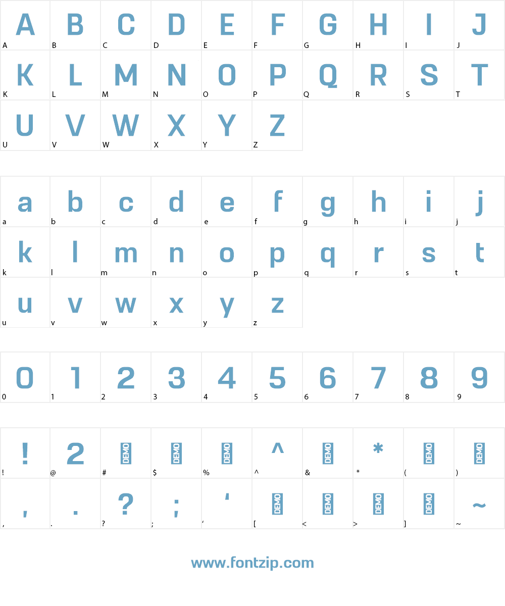 Remove DEMO Font Character